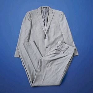 Marc New York Suit 2pc, Slim, Gray, 42R, 33/32 Pant